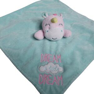 Baby Starters Hippocorn Plush Security Blanket Embroidered Dream A Little Dream